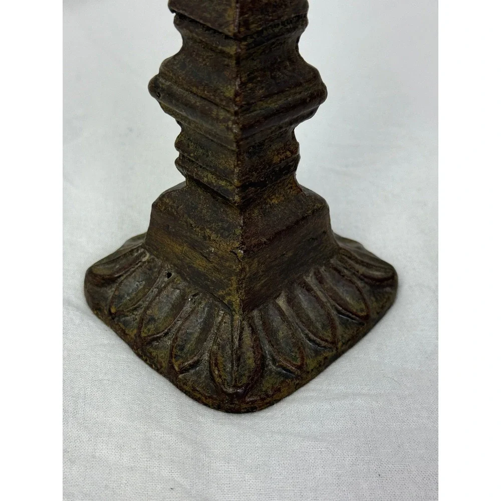 Cast Iron Fleur De Lis‎ Finial Statue Bookend Shelf Decor Accent Piece